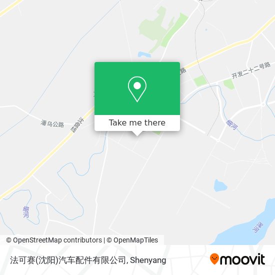 法可赛(沈阳)汽车配件有限公司 map