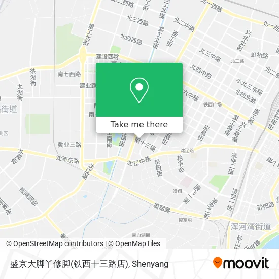 盛京大脚丫修脚(铁西十三路店) map