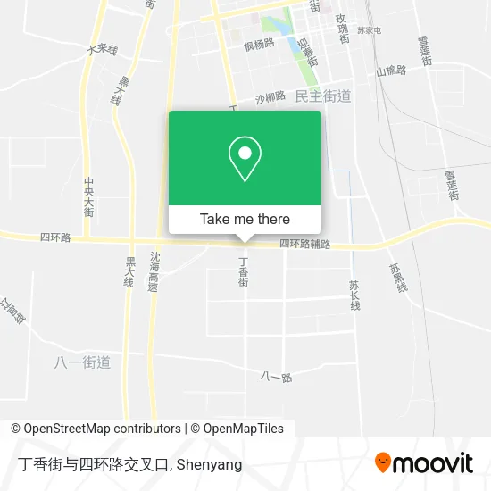 丁香街与四环路交叉口 map