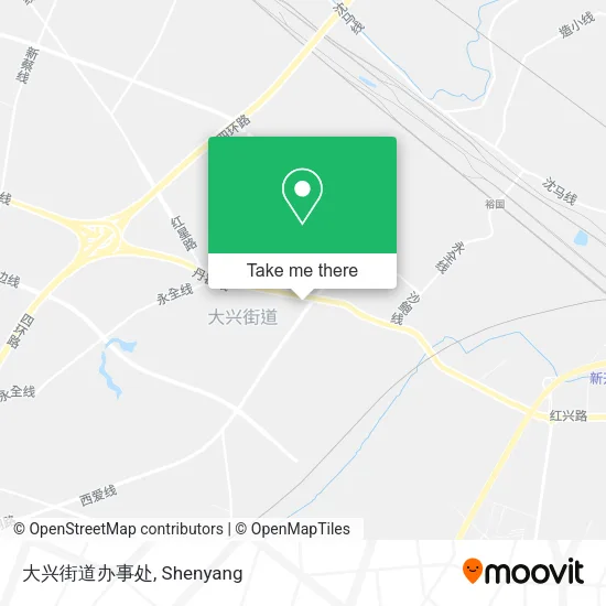 大兴街道办事处 map