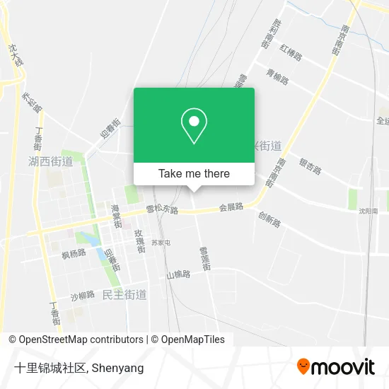 十里锦城社区 map