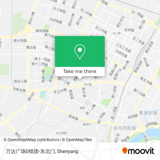 万达广场D组团-东北门 map