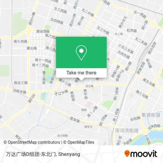 万达广场D组团-东北门 map