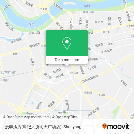 漫季酒店(世纪大厦明天广场店) map