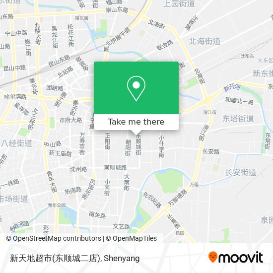 新天地超市(东顺城二店) map