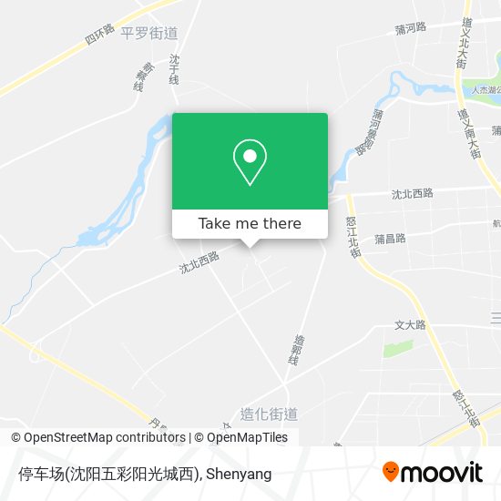 停车场(沈阳五彩阳光城西) map