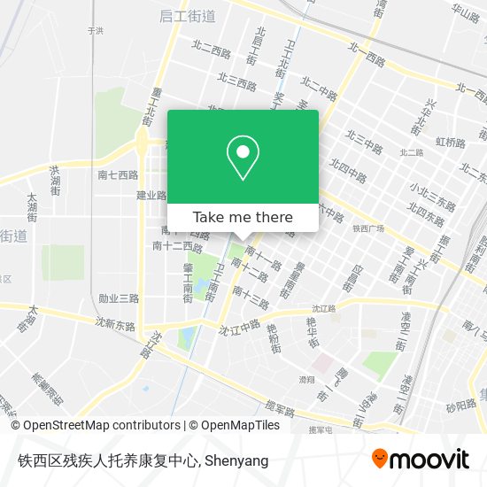 铁西区残疾人托养康复中心 map