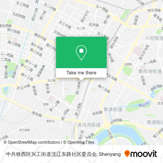 中共铁西区兴工街道沈辽东路社区委员会 map