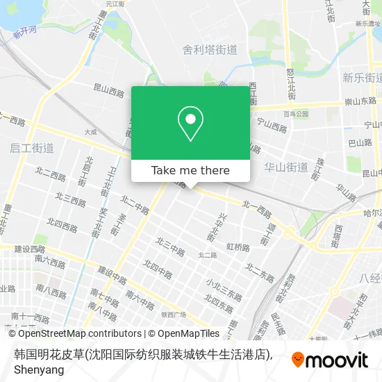 韩国明花皮草(沈阳国际纺织服装城铁牛生活港店) map