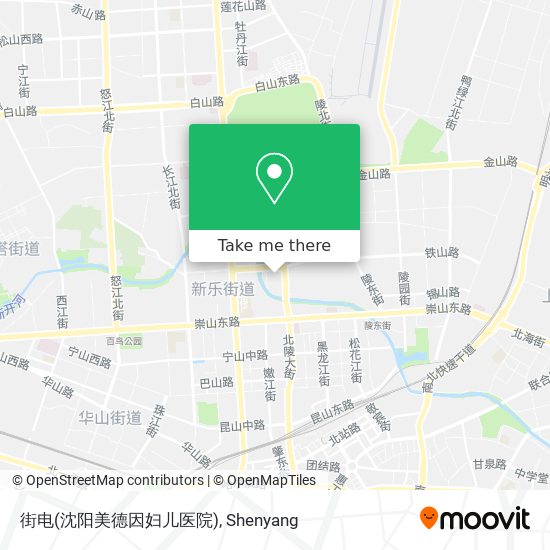 街电(沈阳美德因妇儿医院) map