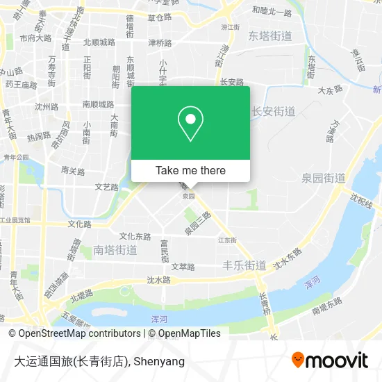 大运通国旅(长青街店) map