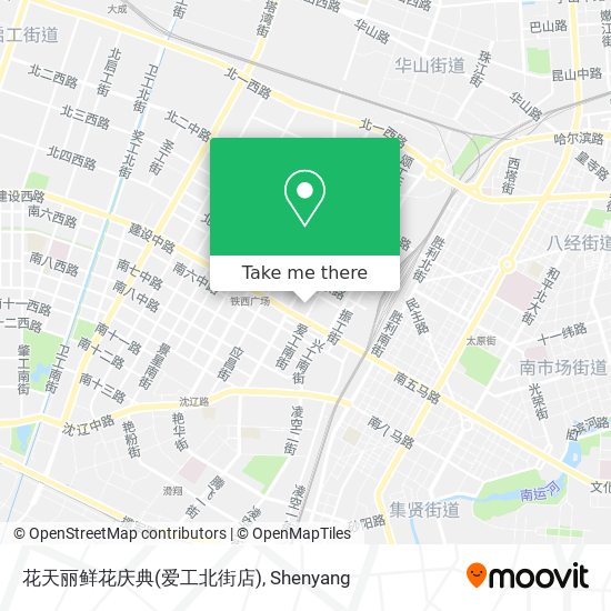 花天丽鲜花庆典(爱工北街店) map