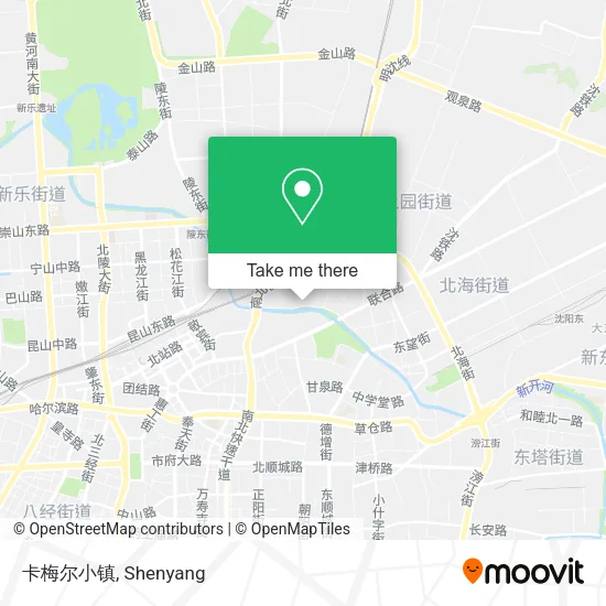 卡梅尔小镇 map