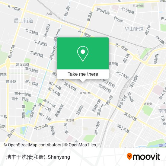 洁丰干洗(贵和街) map