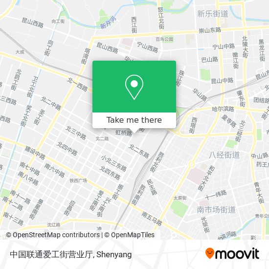 中国联通爱工街营业厅 map