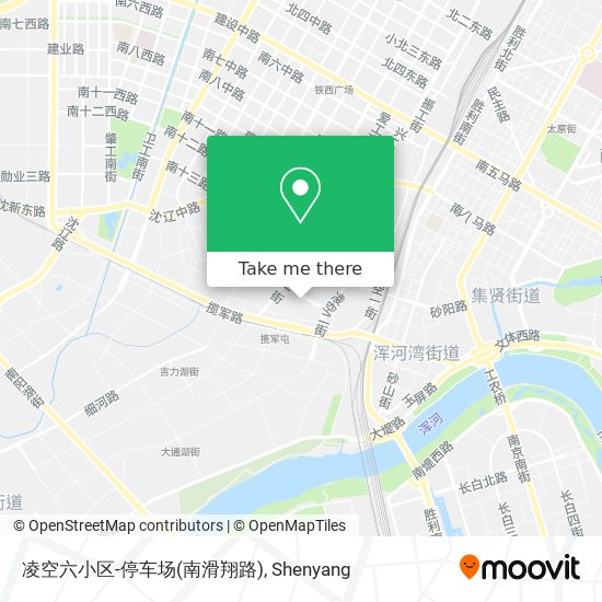 凌空六小区-停车场(南滑翔路) map