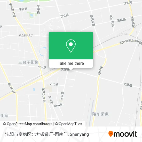 沈阳市皇姑区北方锻造厂-西南门 map