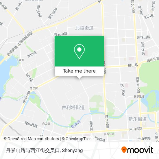 丹景山路与西江街交叉口 map