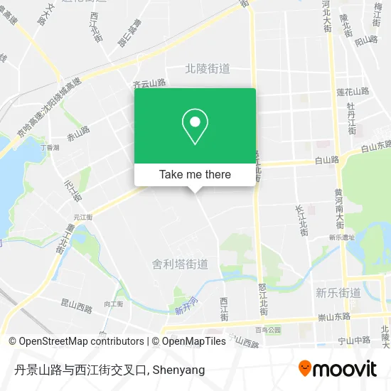 丹景山路与西江街交叉口 map