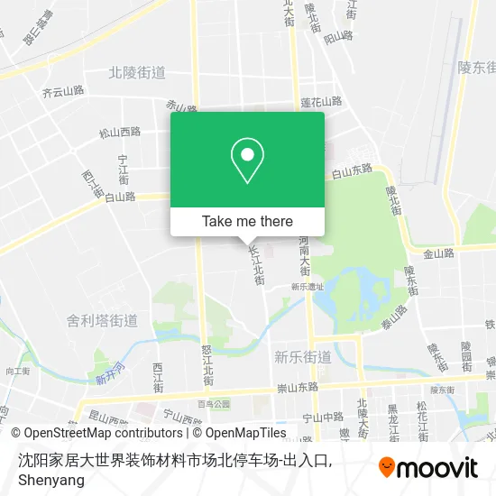 沈阳家居大世界装饰材料市场北停车场-出入口 map
