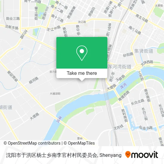 沈阳市于洪区杨士乡南李官村村民委员会 map