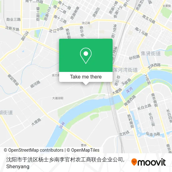 沈阳市于洪区杨士乡南李官村农工商联合企业公司 map