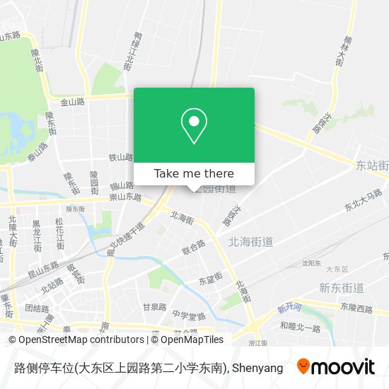 路侧停车位(大东区上园路第二小学东南) map