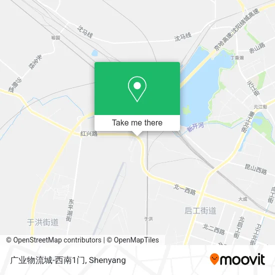 广业物流城-西南1门 map