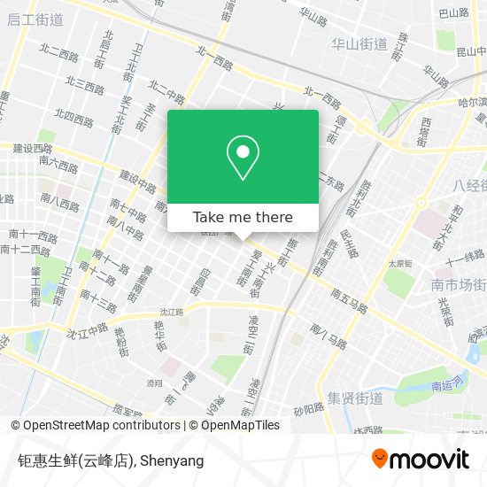 钜惠生鲜(云峰店) map