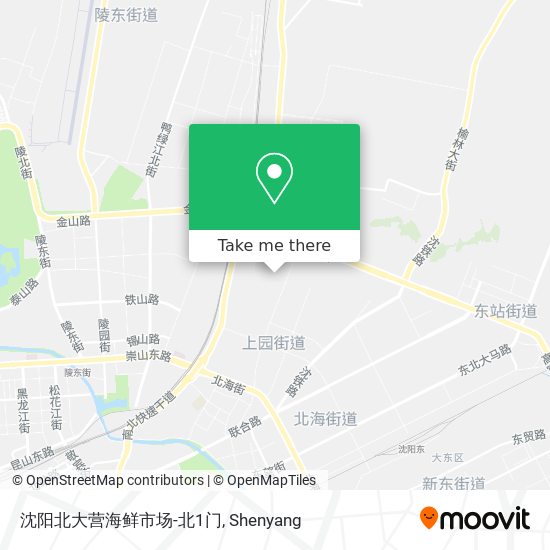 沈阳北大营海鲜市场-北1门 map