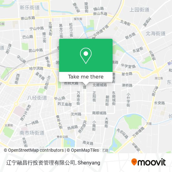 辽宁融昌行投资管理有限公司 map