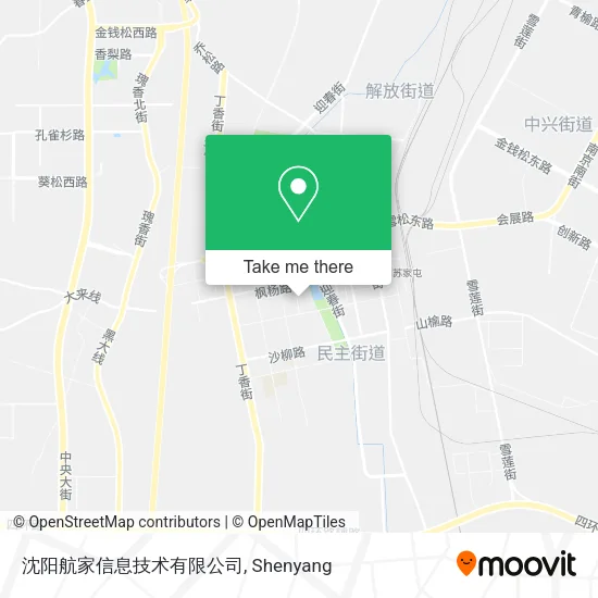沈阳航家信息技术有限公司 map