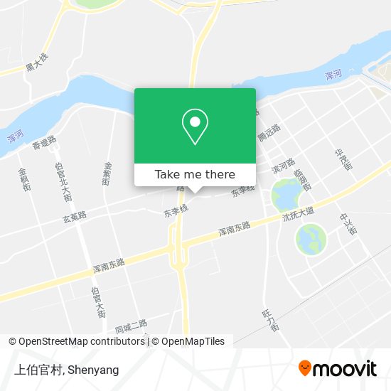 上伯官村 map