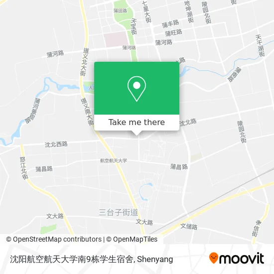 沈阳航空航天大学南9栋学生宿舍 map