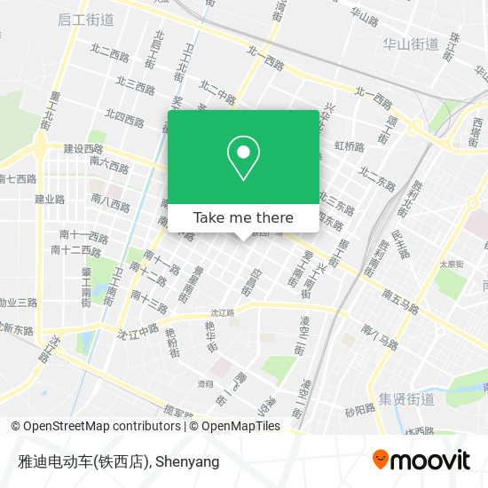 雅迪电动车(铁西店) map