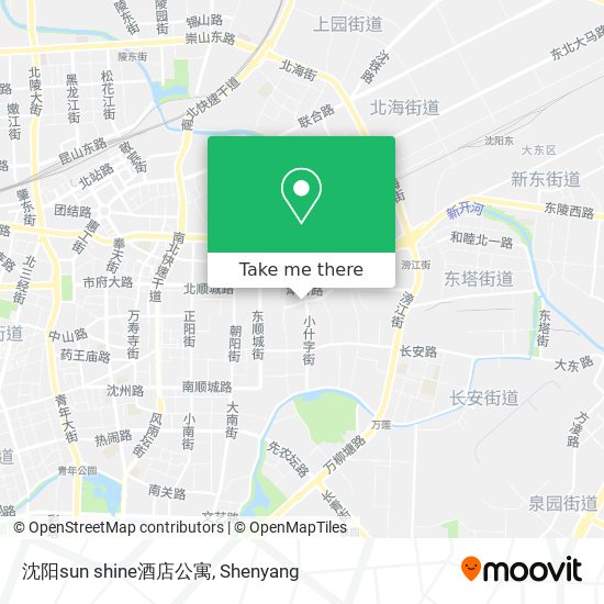 沈阳sun shine酒店公寓 map