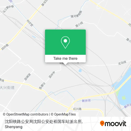 沈阳铁路公安局沈阳公安处裕国车站派出所 map