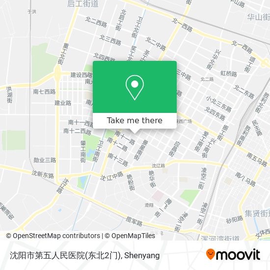 沈阳市第五人民医院(东北2门) map