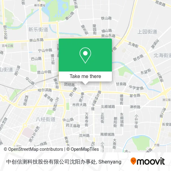 中创信测科技股份有限公司沈阳办事处 map