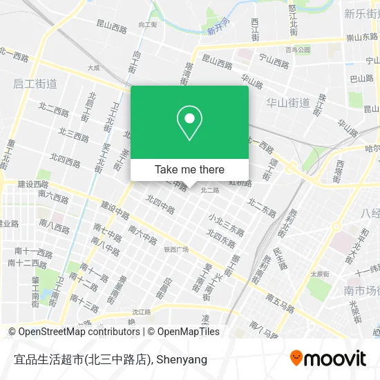 宜品生活超市(北三中路店) map