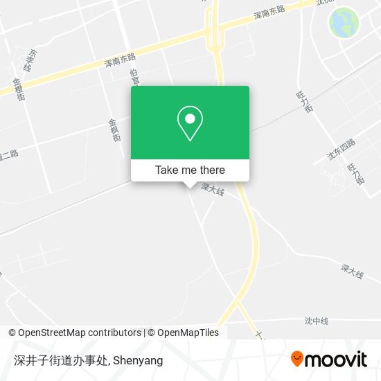 深井子街道办事处 map
