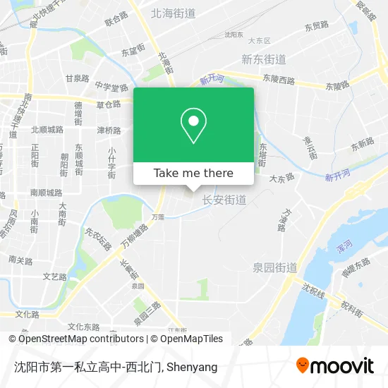沈阳市第一私立高中-西北门 map