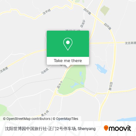 沈阳世博园中国旅行社-正门2号停车场 map