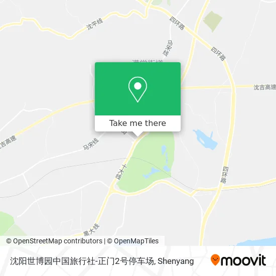 沈阳世博园中国旅行社-正门2号停车场 map