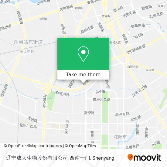 辽宁成大生物股份有限公司-西南一门 map