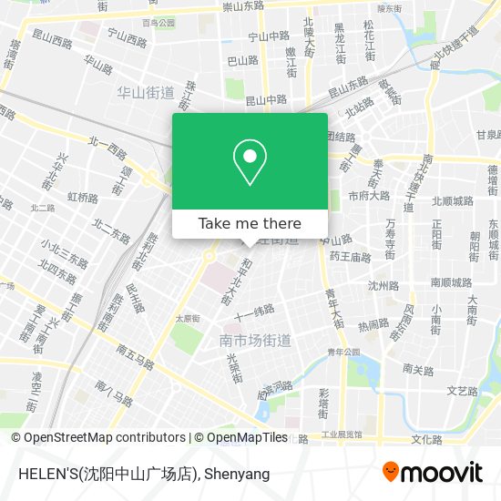 HELEN'S(沈阳中山广场店) map