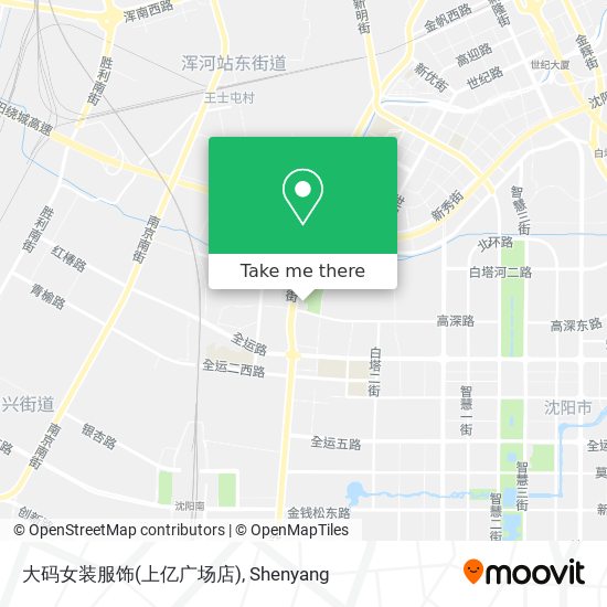 大码女装服饰(上亿广场店) map