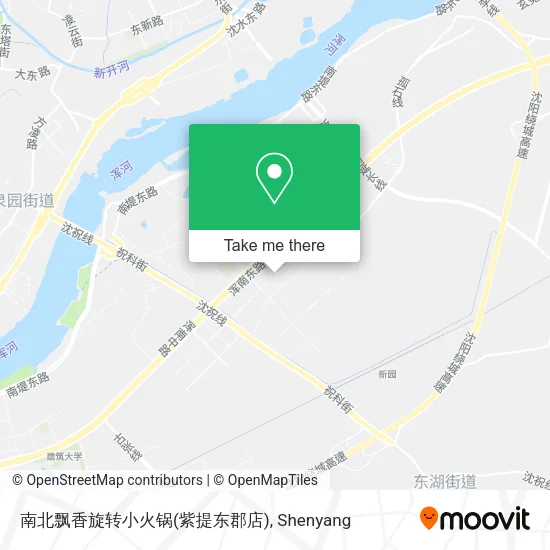 南北飘香旋转小火锅(紫提东郡店) map