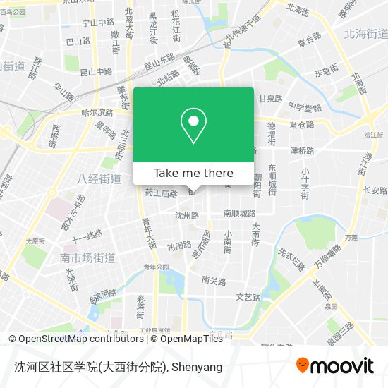 沈河区社区学院(大西街分院) map