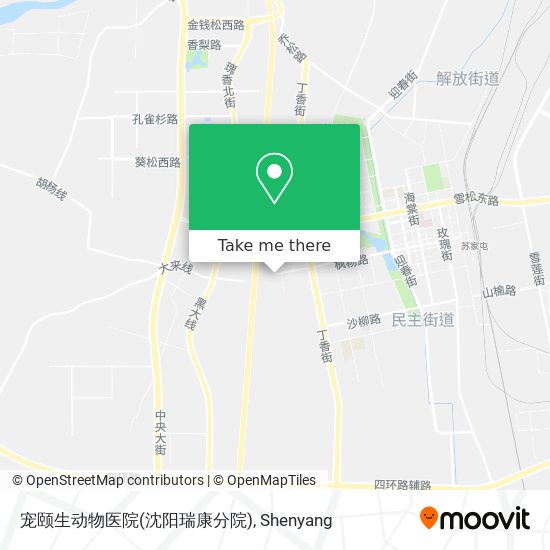 宠颐生动物医院(沈阳瑞康分院) map